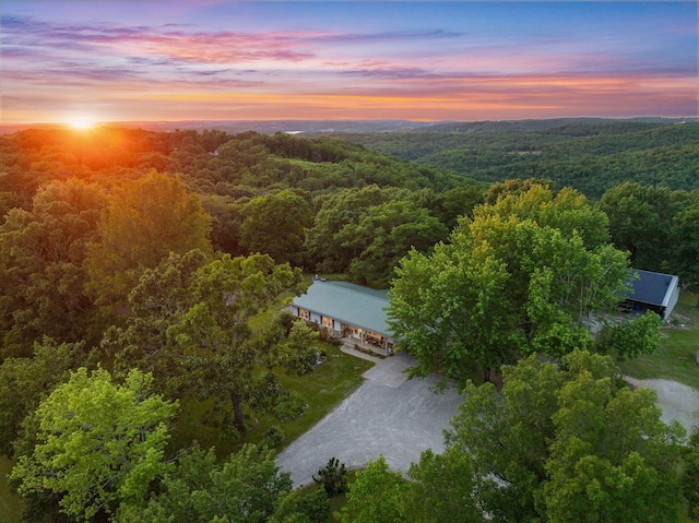 19326 Boat Dock Rd W, Omaha, AR 72662 - view of subject property with a heavily wooded area