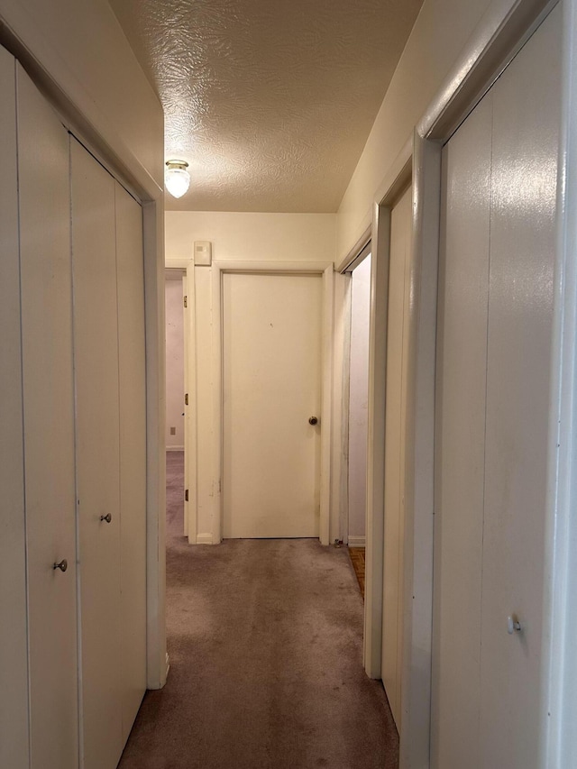 130 Wichita Ave, Forsyth, MO 65653 - hallway featuring carpet and a textured ceiling