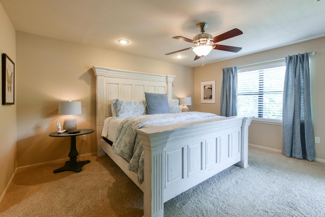 318 Wimbledon Dr Unit 8, Branson, MO 65616 - carpeted bedroom featuring baseboards, a ceiling fan, and recessed lighting