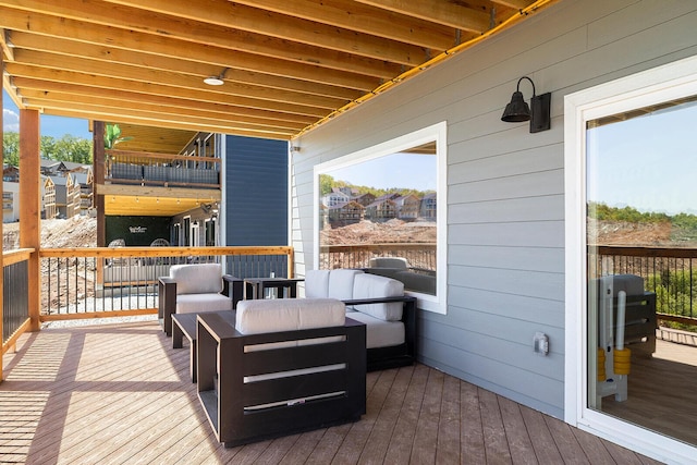 224 David Shawn Dr, Branson, MO 65616 - wooden terrace featuring an outdoor hangout area