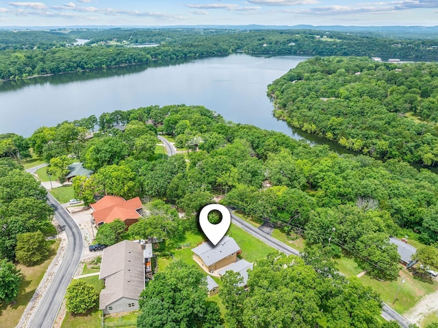 25630 Foxwood Cir, Shell Knob, MO 65747 - bird's eye view of a nearby body of water and a forest