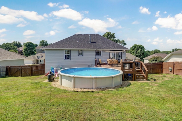 803 W Ridgecrest St, Ozark, MO 65721 - view of pool featuring a wooden deck