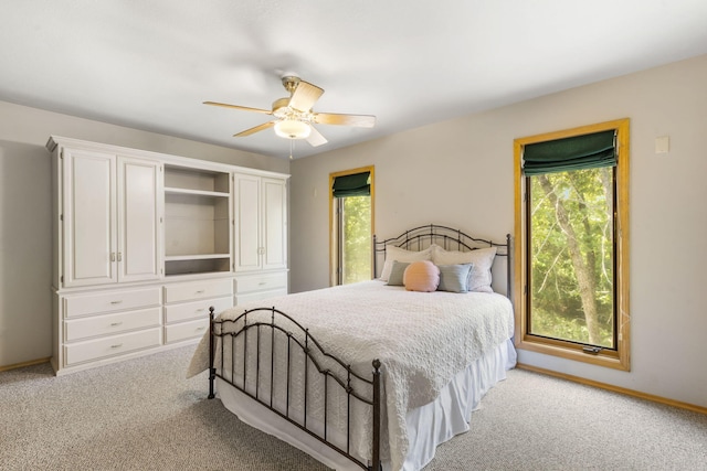 26517 Farm Rd Unit 1212, Eagle Rock, MO 65641 - bedroom featuring light carpet, ceiling fan, and baseboards