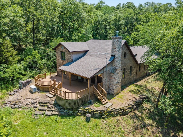 26517 Farm Rd Unit 1212, Eagle Rock, MO 65641 - aerial view of property and surrounding area featuring a forest