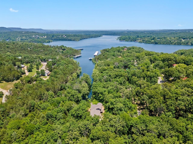 26517 Farm Rd Unit 1212, Eagle Rock, MO 65641 - drone / aerial view of a large body of water and a heavily wooded area