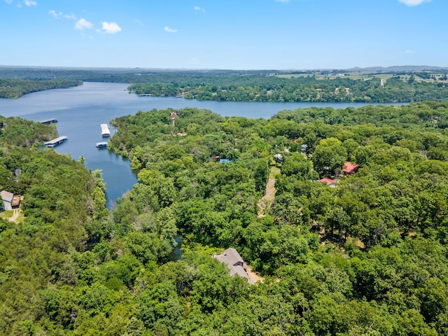 26517 Farm Rd Unit 1212, Eagle Rock, MO 65641 - drone / aerial view of a nearby body of water and a heavily wooded area