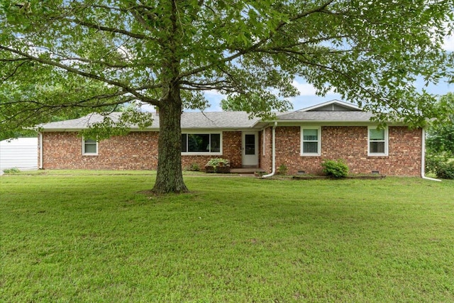 1900 State Highway 76, Anderson, MO 64831 - ranch-style house with crawl space, a front yard, and brick siding