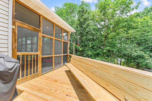 159 Oak Tree Point Ln, Shell Knob, MO 65747 - deck featuring a sunroom and area for grilling