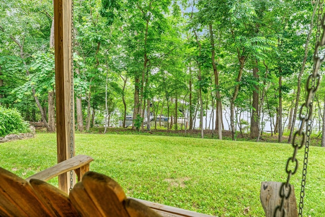 159 Oak Tree Point Ln, Shell Knob, MO 65747 - view of grassy yard featuring a water view