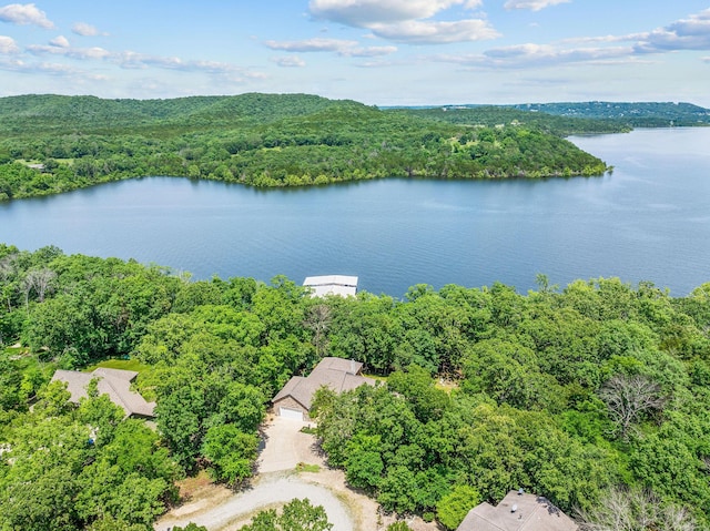 159 Oak Tree Point Ln, Shell Knob, MO 65747 - drone / aerial view of a large body of water and a forest
