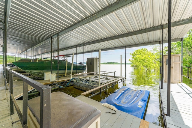 159 Oak Tree Point Ln, Shell Knob, MO 65747 - dock with a water view and boat lift