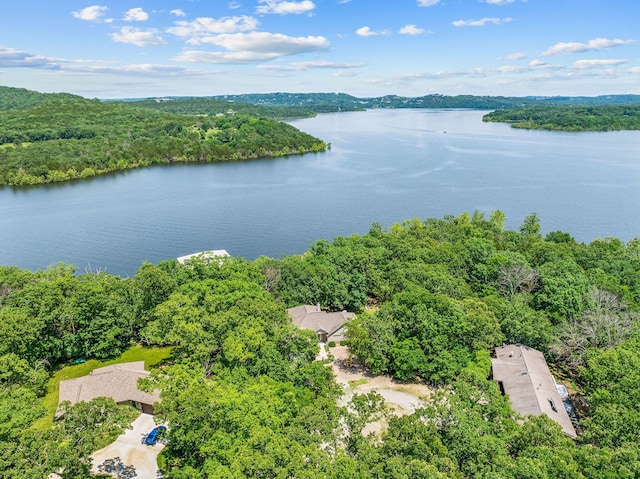159 Oak Tree Point Ln, Shell Knob, MO 65747 - drone / aerial view of a nearby body of water and a forest