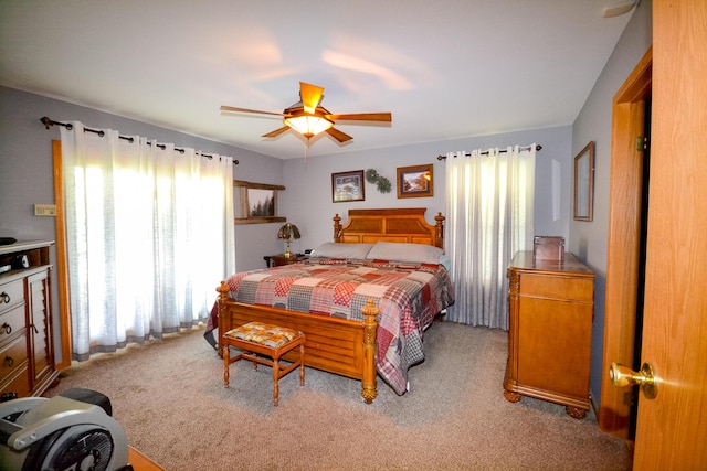22920 Feaster Branch Rd, Warsaw, MO 65355 - bedroom with carpet flooring and a ceiling fan