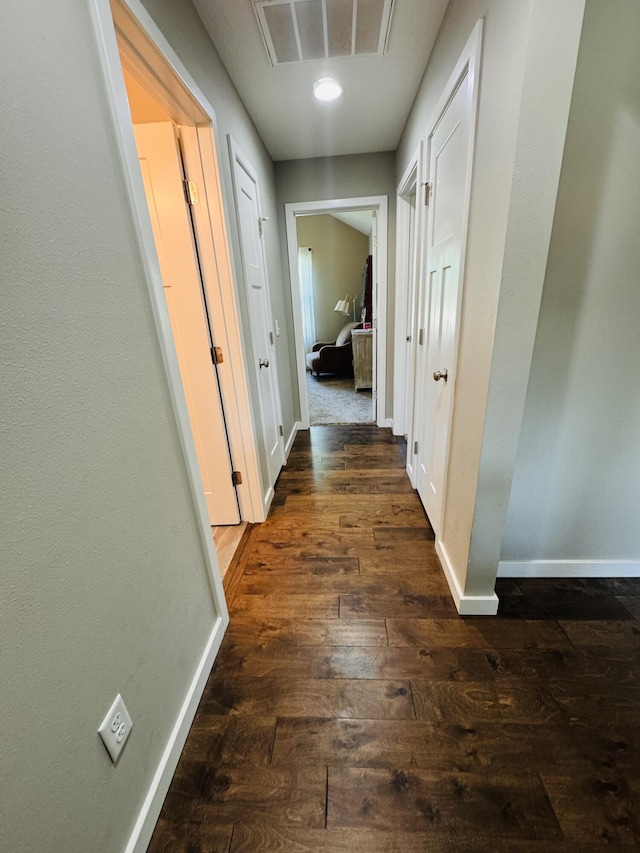 607 E Selby Dr, Nixa, MO 65714 - hall with dark wood-style floors