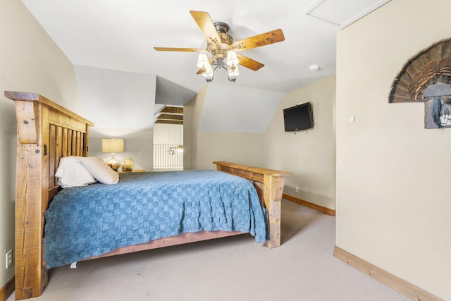 1029 Riverview Rd, Clever, MO 65631 - carpeted bedroom featuring ceiling fan and lofted ceiling