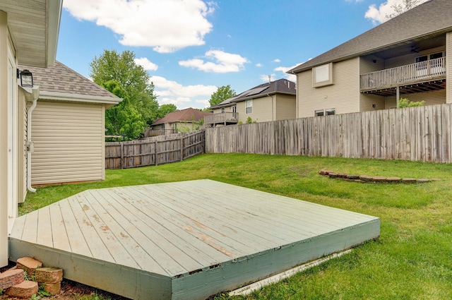 713 River Rock Ct, Nixa, MO 65714 - deck featuring a fenced backyard and a residential view
