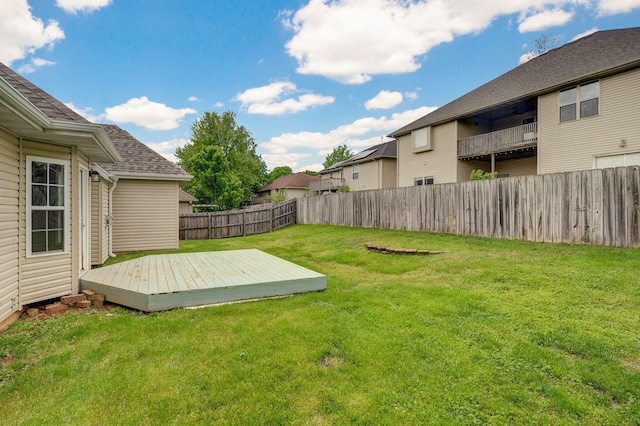 713 River Rock Ct, Nixa, MO 65714 - fenced backyard featuring a wooden deck
