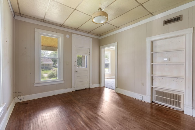 1123 W Hovey St, Springfield, MO 65802 - entrance foyer featuring wood finished floors and a drop ceiling
