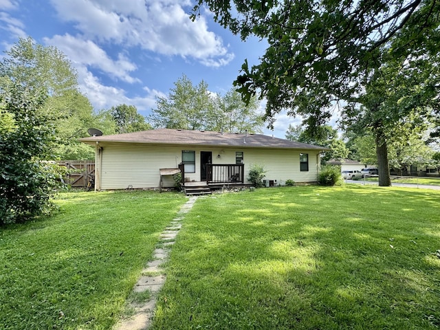 701 Barracuda Dr, Nixa, MO 65714 - rear view of house with a deck