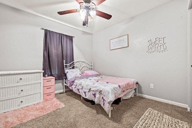 208 Dixie Ave, Clever, MO 65631 - carpeted bedroom featuring baseboards and ceiling fan