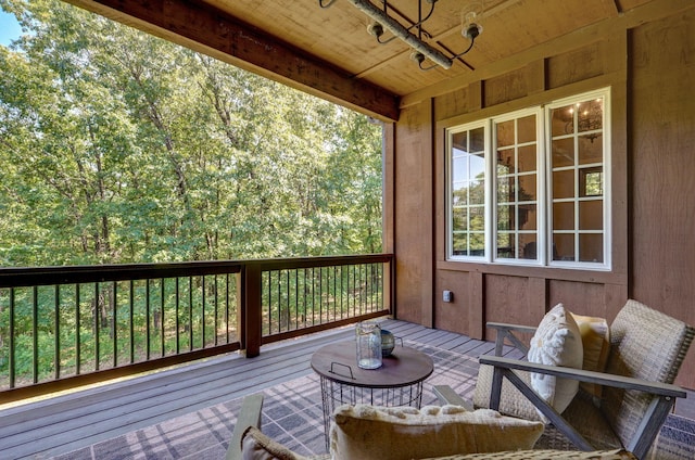 7607 N Angler Ln, Strafford, MO 65757 - view of wooden terrace
