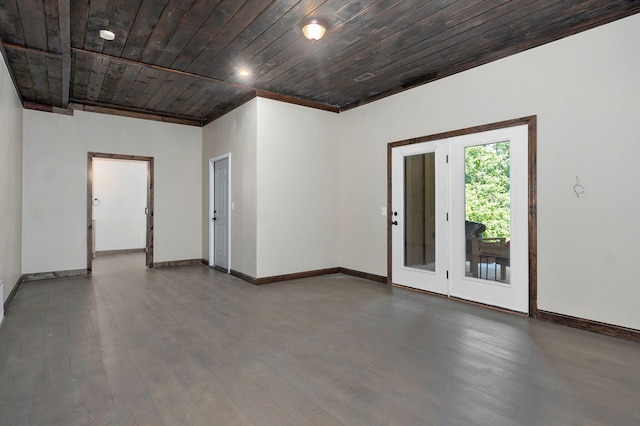7607 N Angler Ln, Strafford, MO 65757 - unfurnished room featuring wood finished floors and wooden ceiling