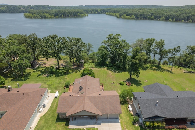 26307 Twin Rivers Dr, Shell Knob, MO 65747 - bird's eye view of a nearby body of water and a heavily wooded area