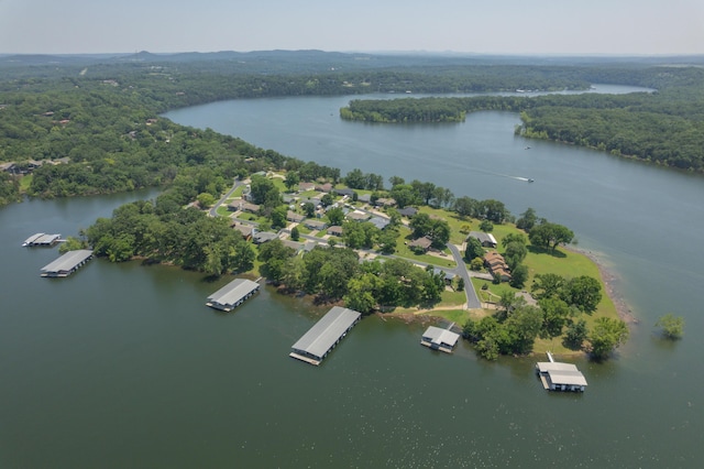 26307 Twin Rivers Dr, Shell Knob, MO 65747 - aerial view of a heavily wooded area and a nearby body of water