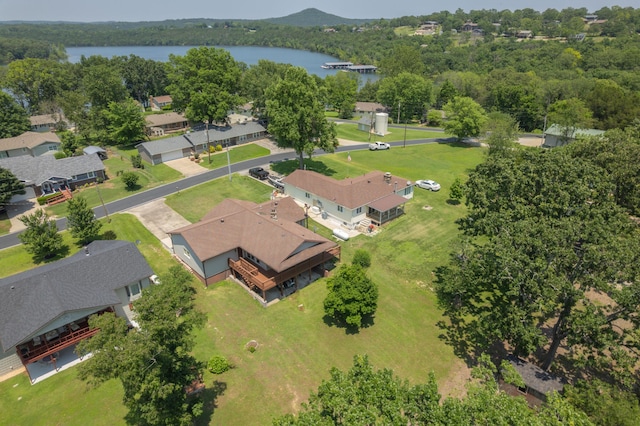 26307 Twin Rivers Dr, Shell Knob, MO 65747 - aerial perspective of suburban area with a nearby body of water