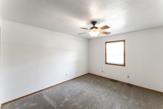 29474 Farm Rd Unit 1260, Golden, MO 65658 - empty room with a ceiling fan, carpet, and a textured ceiling