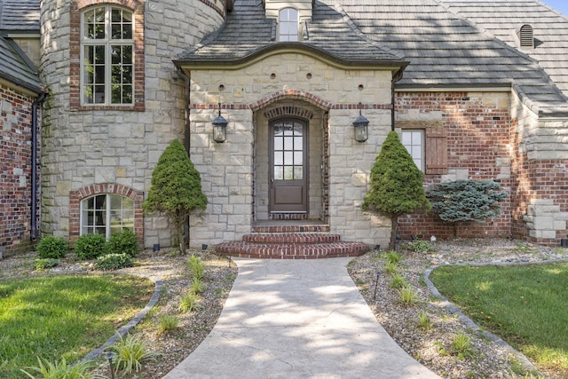 4156 E Division St, Springfield, MO 65802 - entrance to property featuring stone siding