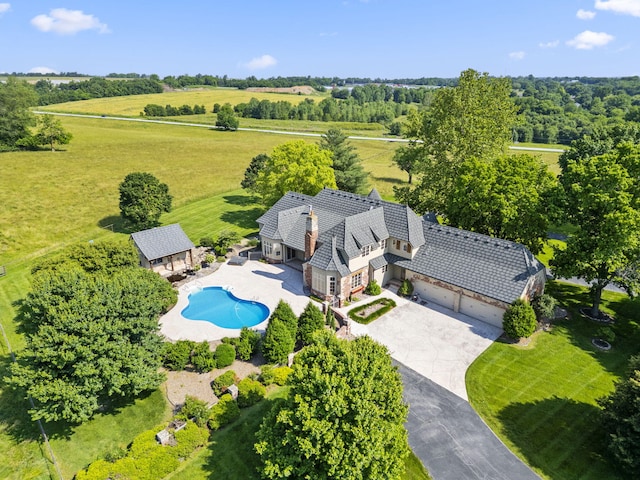 4156 E Division St, Springfield, MO 65802 - view of rural area featuring a pool