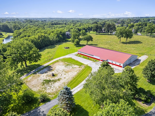 4156 E Division St, Springfield, MO 65802 - bird's eye view of a heavily wooded area and a large body of water