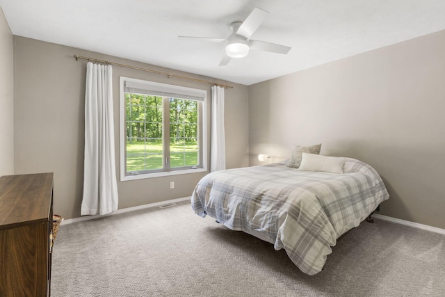 2504 W Fox Fire Ct, Nixa, MO 65714 - bedroom with carpet and ceiling fan
