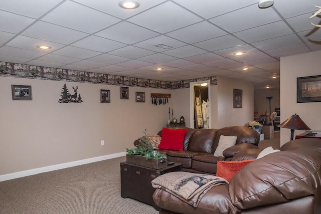 249 State Highway 73, Macks Creek, MO 65786 - living room featuring carpet flooring and baseboards