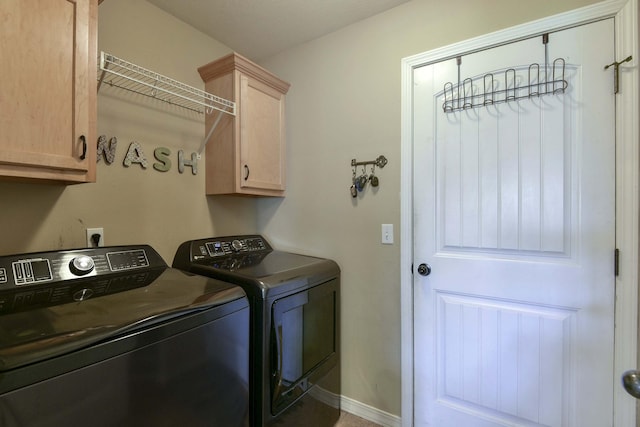105 Deer Run, Willard, MO 65781 - washroom featuring cabinet space and independent washer and dryer