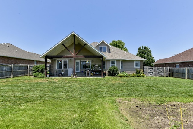 105 Deer Run, Willard, MO 65781 - back of house with a patio and a fenced backyard