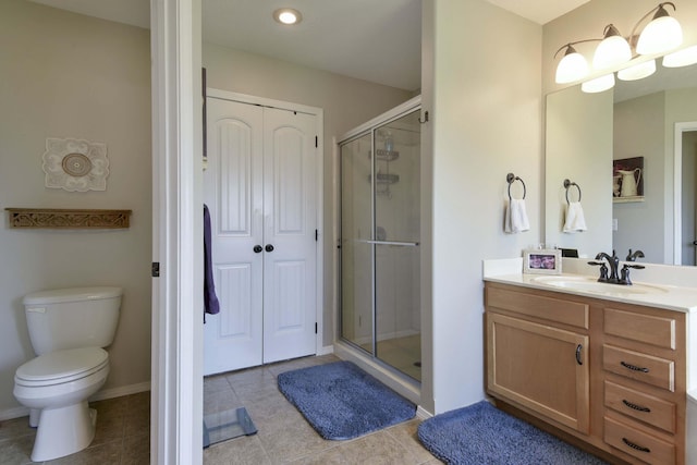 105 Deer Run, Willard, MO 65781 - full bath with vanity, a shower stall, and tile patterned flooring