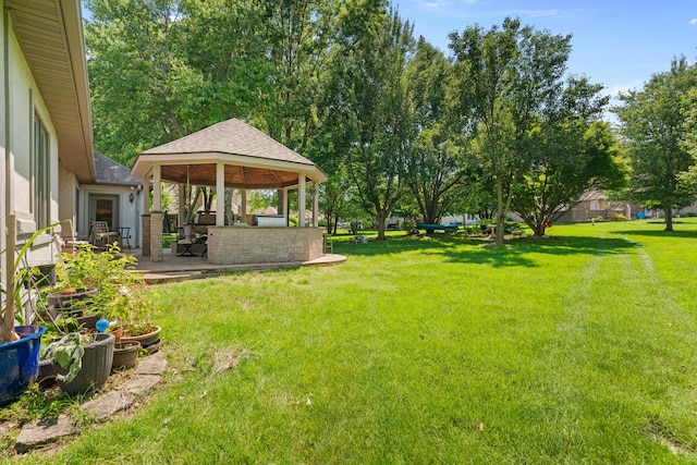 3702 E Dartmoor Ct, Springfield, MO 65802 - view of grassy yard featuring a gazebo