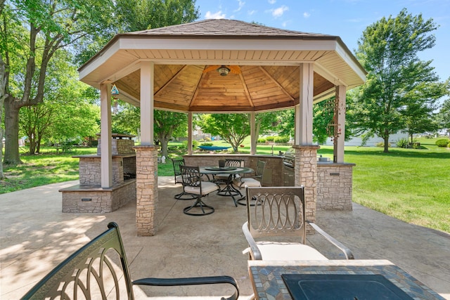 3702 E Dartmoor Ct, Springfield, MO 65802 - view of patio with a gazebo