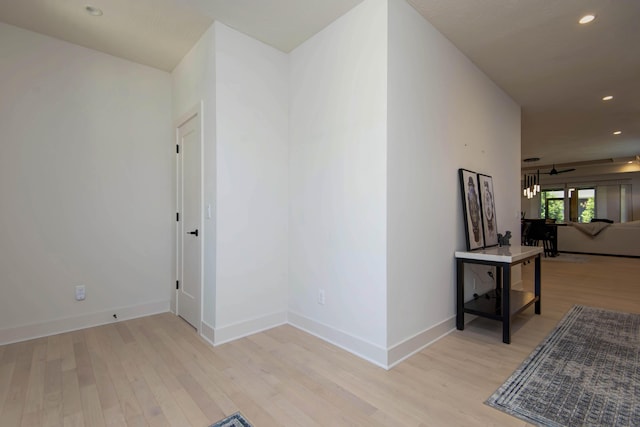 3733 E Hutcheson Ave, Springfield, MO 65802 - corridor featuring light wood-style flooring and recessed lighting