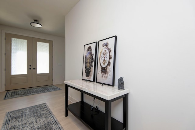 3733 E Hutcheson Ave, Springfield, MO 65802 - foyer with french doors and light wood-type flooring