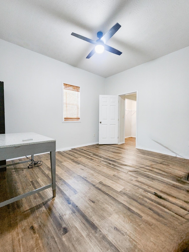 1305 N Main Ave, Springfield, MO 65802 - unfurnished office with wood finished floors and a ceiling fan