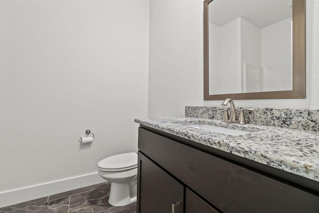 1305 W Ragweed Ct, Ozark, MO 65721 - bathroom with vanity and marble look tiles