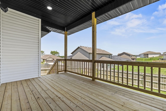 1305 W Ragweed Ct, Ozark, MO 65721 - wooden terrace featuring a residential view