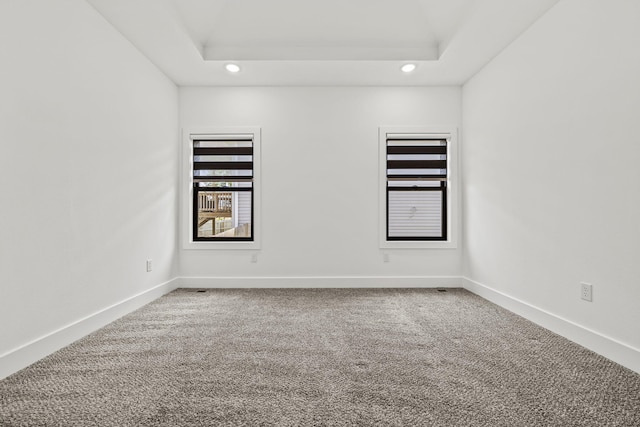 1305 W Ragweed Ct, Ozark, MO 65721 - carpeted empty room with recessed lighting and a raised ceiling