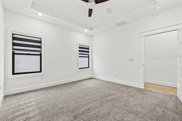 1305 W Ragweed Ct, Ozark, MO 65721 - carpeted spare room with recessed lighting and a ceiling fan