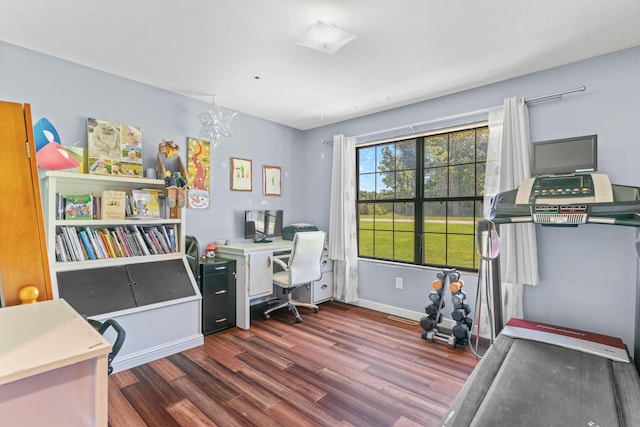 241 Sage Rd, Ozark, MO 65721 - office area featuring wood finished floors and baseboards