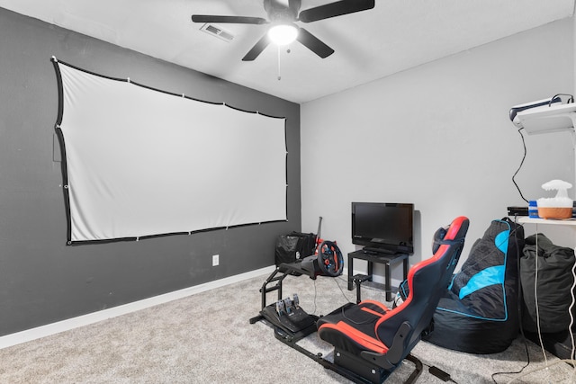 241 Sage Rd, Ozark, MO 65721 - cinema featuring carpet and ceiling fan