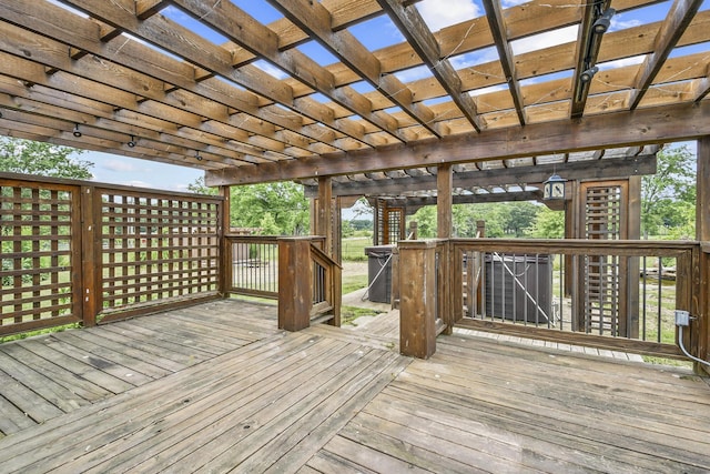 7047 W Lone Oak St, Springfield, MO 65803 - wooden deck with a pergola